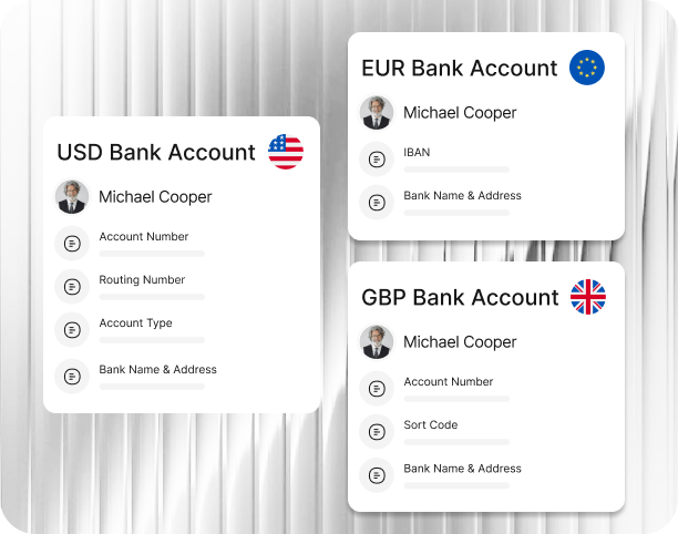 Local collection account details